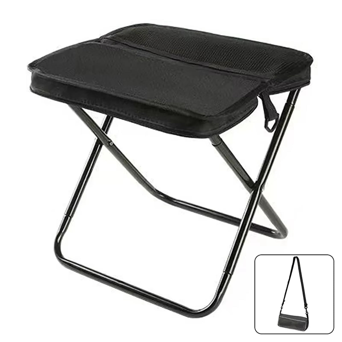 Foldable Backpack Stool — Lightweight Outdoor Chair for Camping, Travel & Hiking