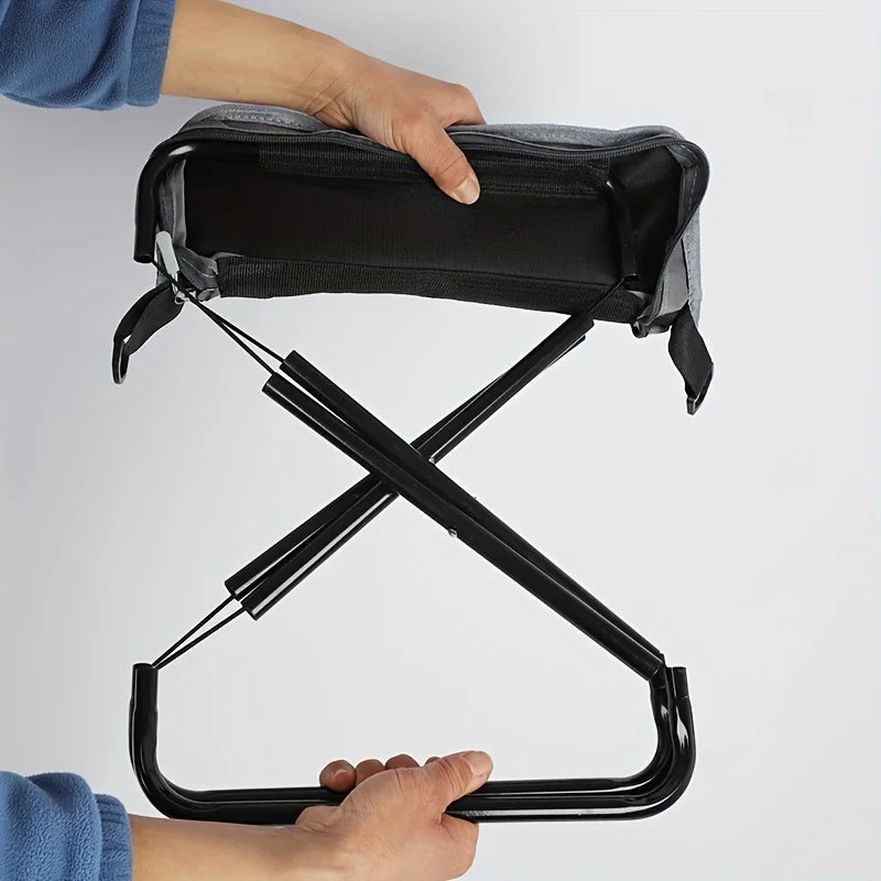 Foldable Backpack Stool — Lightweight Outdoor Chair for Camping, Travel & Hiking