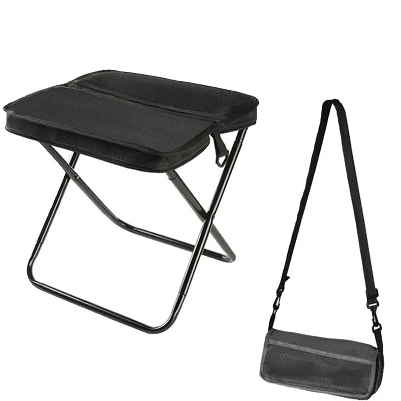 Foldable Backpack Stool — Lightweight Outdoor Chair for Camping, Travel & Hiking
